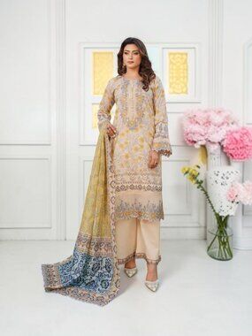 Pakistani Cotton Salwar Kameez, Cultural Wear for Women